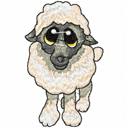 Sheep Embroidery Design 2